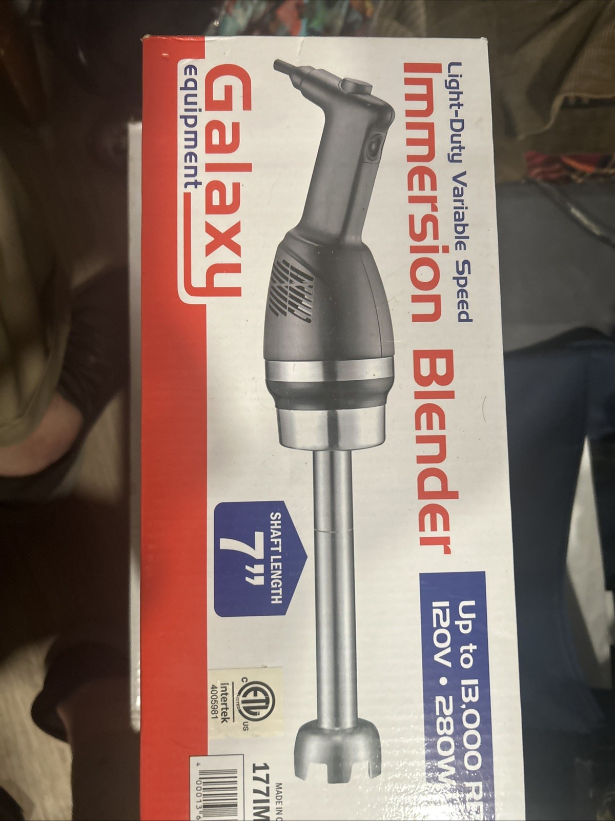 Galaxy IMBL7 7″ Light-Duty Variable Speed Immersion Blender