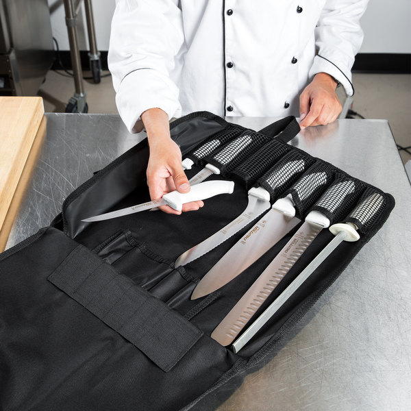 Dexter-Russell SofGrip 7-Piece White Handle Cutlery Set