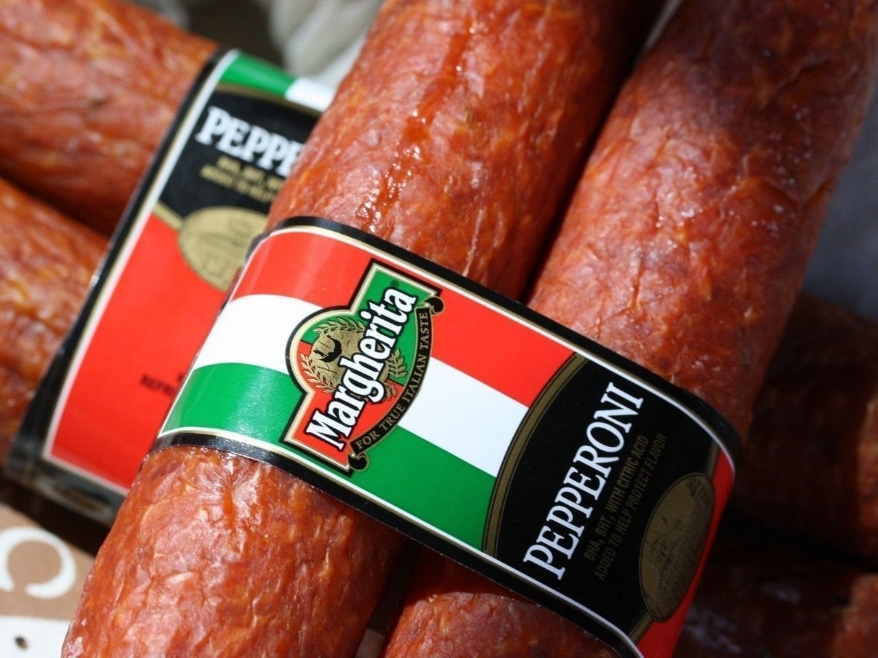 Margherita Pepperoni Sticks (4 Sticks) 4 Count (Pack of 1)