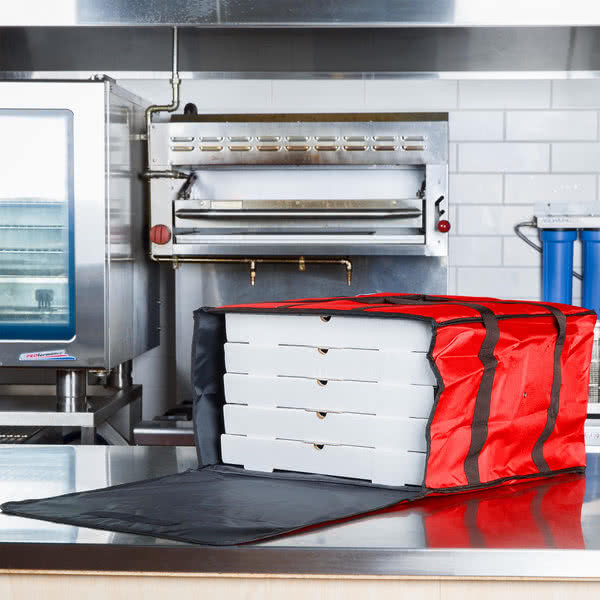 3 PACK Insulated Catering Pizza Food Delivery Carrier Bag Box Red 20″ 18″ 16″