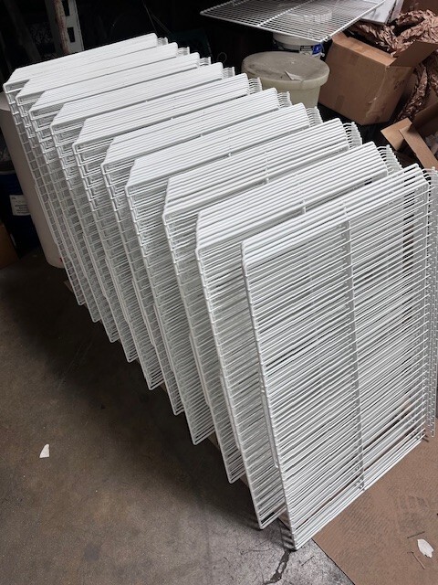 Federal Industries Large Bottom Wire Shelf-Part #63-30242-White Epoxy