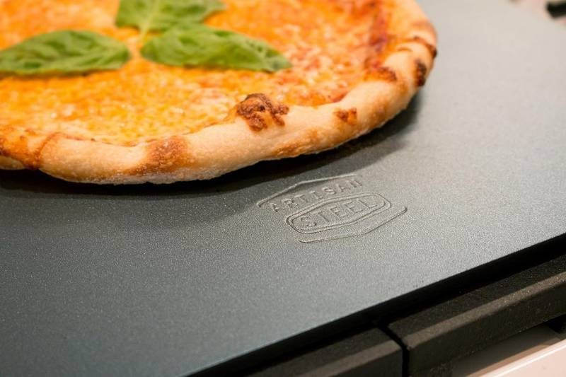 Steel Pizza Pan 16″x14.25″x0.25 (thick) Made in the USA