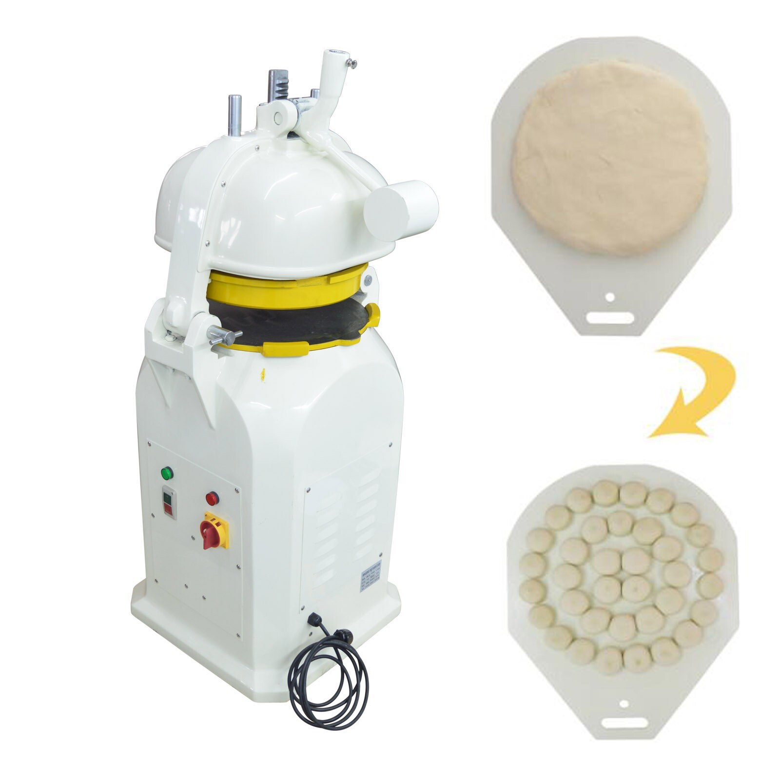 Commercial Semi-Automatic Dough Divider and Rounder Machine 36 Blocks 110V