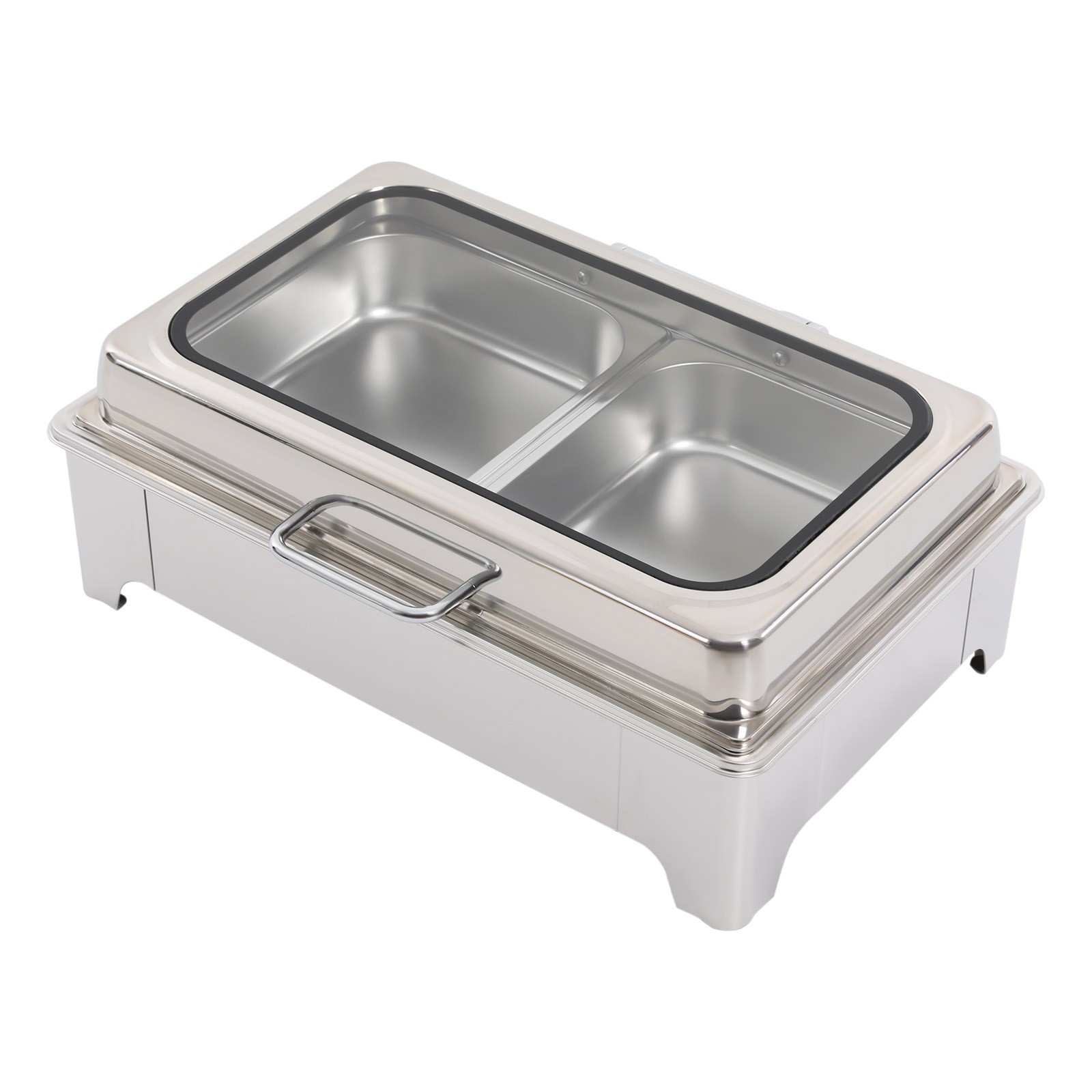 400W 9.5Qt Stainless Steel Chafing Dish Buffet Chaffing Server Chafing Dish New
