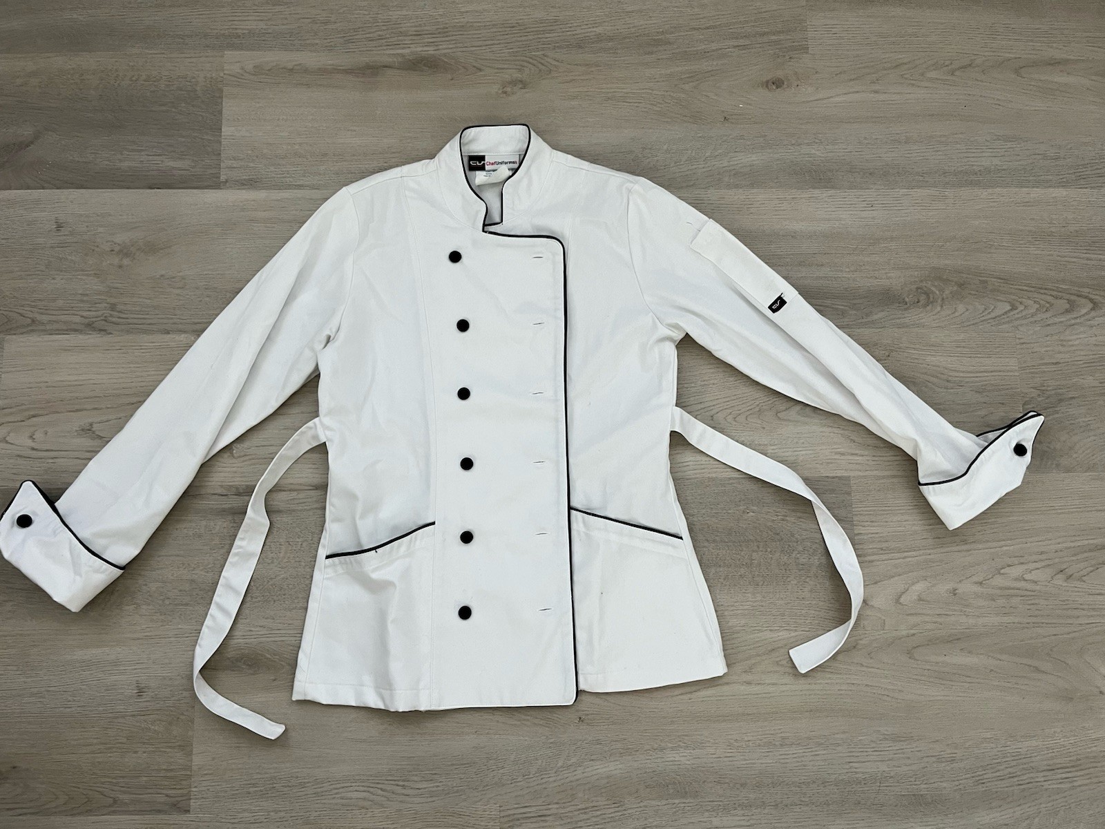 ChefUniforms.com Double Breasted Chef Coat White XS 65/35 Poly Cotton 83515