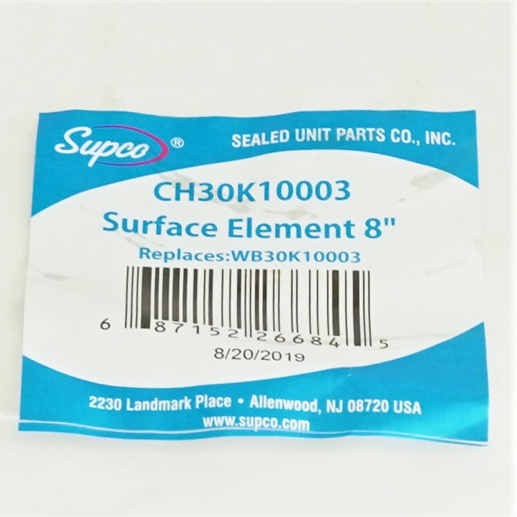 Supco CH30K10003 for GE Range Burner 8 inch Large Element WB30K10003