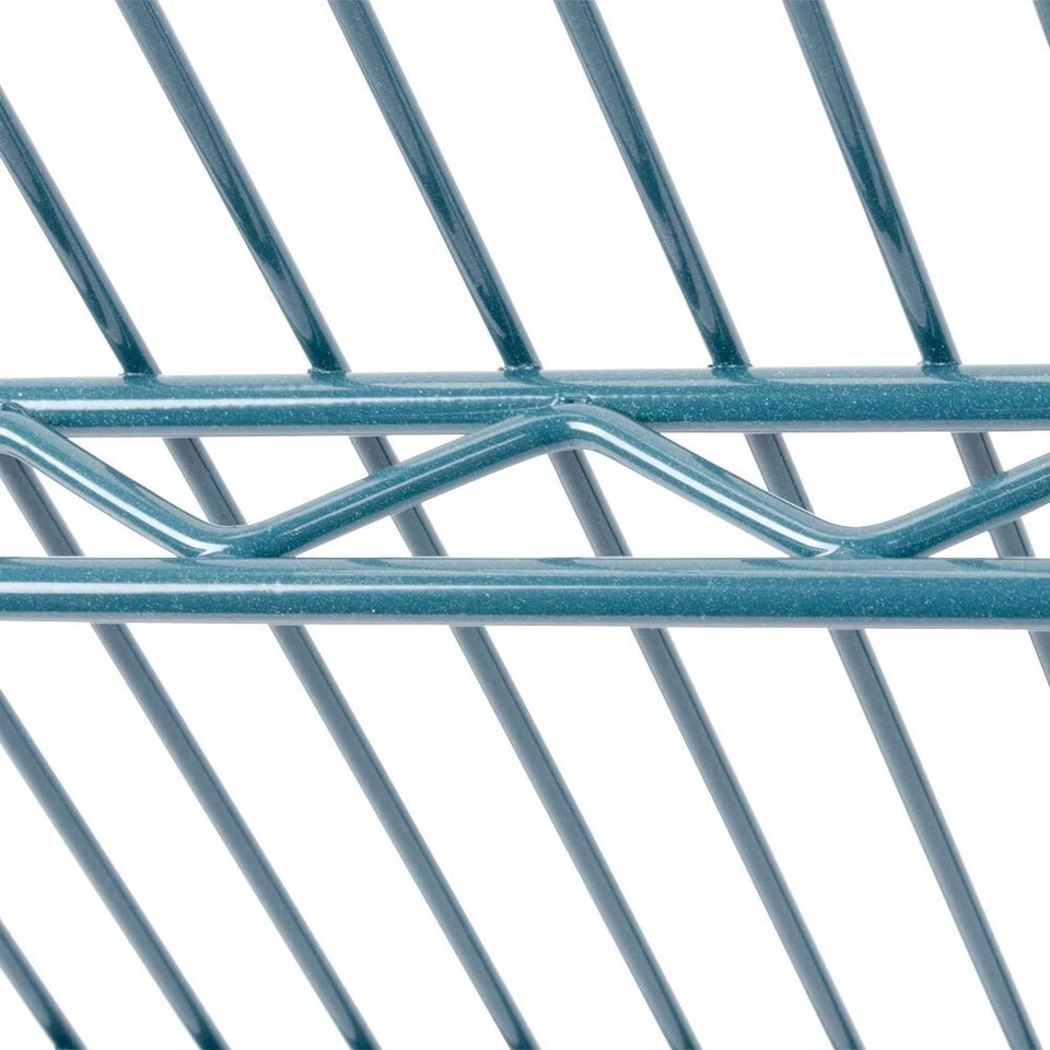 (2 PK) Green Epoxy Wire Shelving Sections 24in Depth 8 Sizes Walk In Cooler NSF