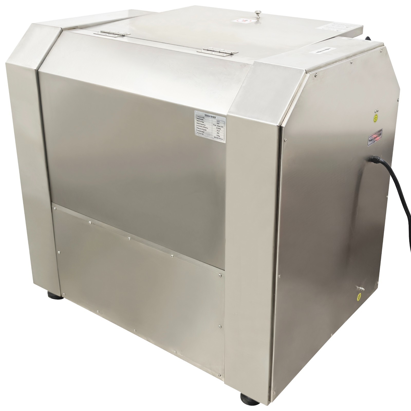 50KG/110 lbs Commercial 220V Electric Dough Mixer Mixing Machine Three-phase
