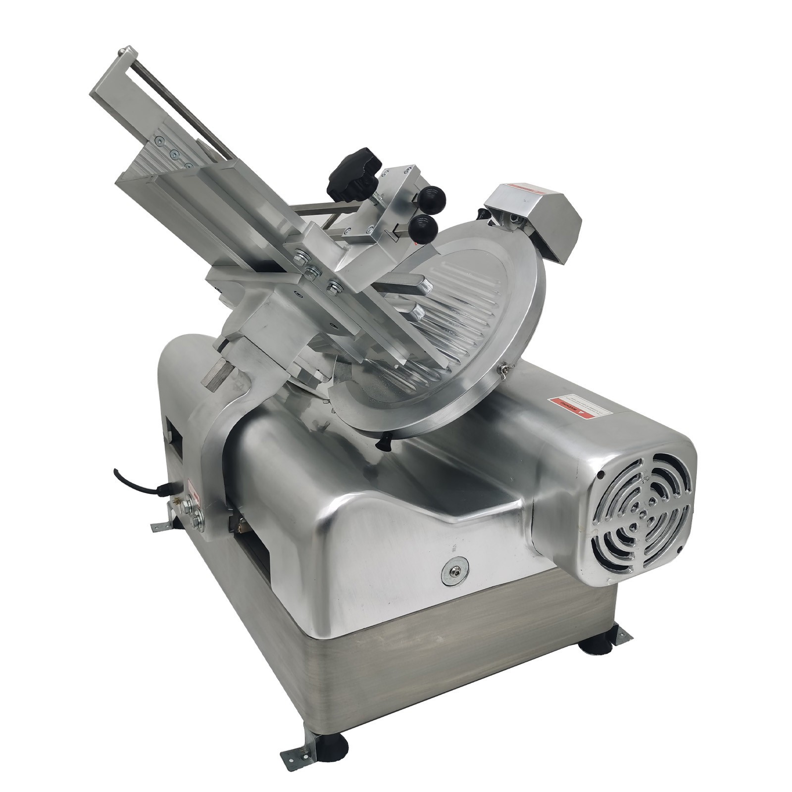Auto Electric Frozen Meat Slicer Adjustable Thickness 0-15mm w Movable FoodBoard