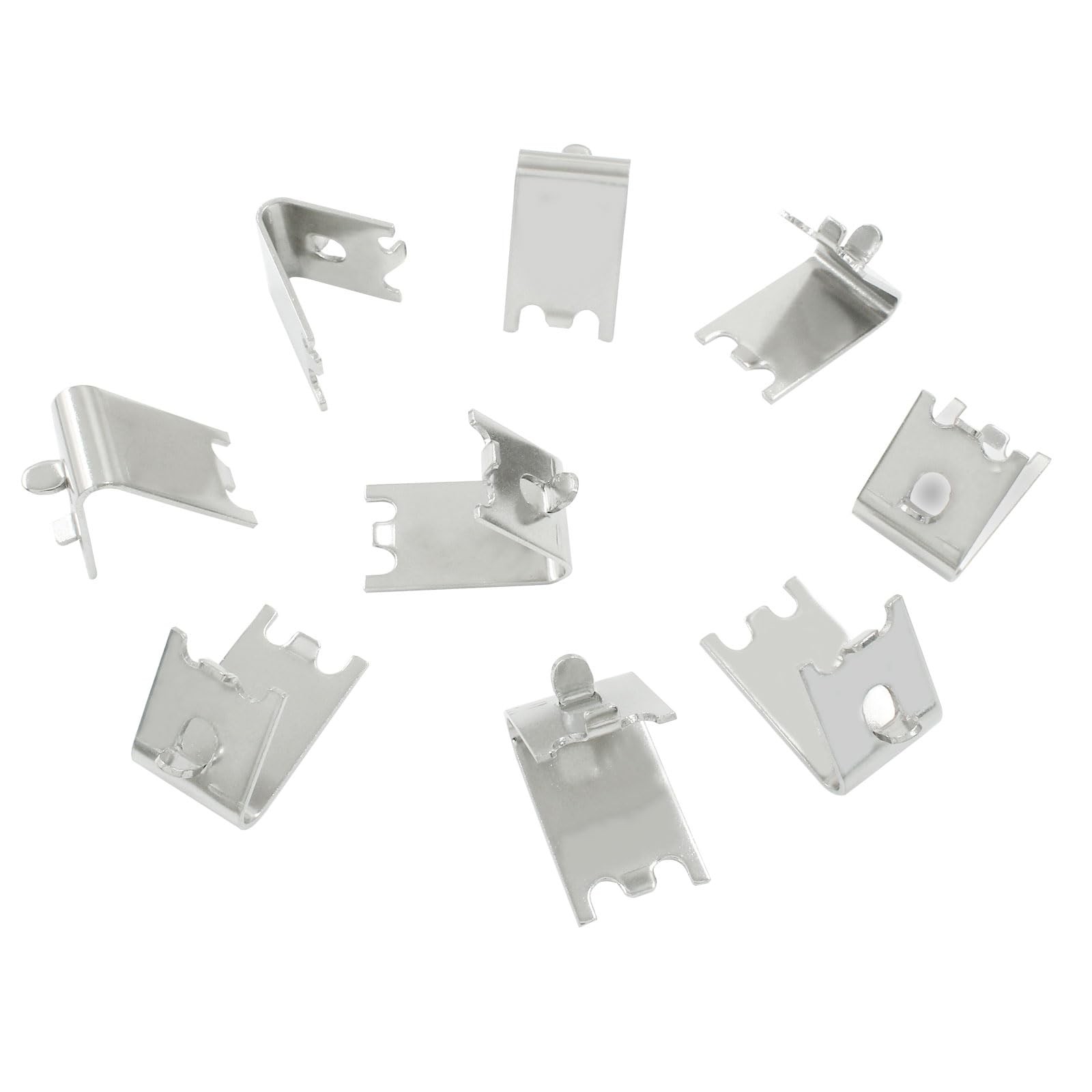 10PCS Freezer Shelf Clips Metal Refrigerator Freezer Shelf