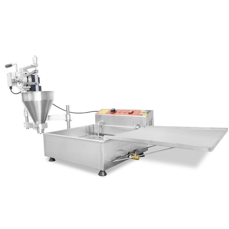 ✅3.5KW 220V Commercial Automatic Doughnut Maker, Donut Machine-300-450pcs/hour