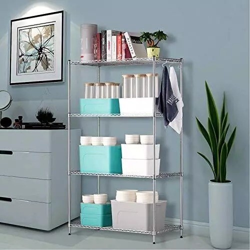 Wire Shelf Clips Shelving Split Sleeves Lock Metal Rack Fits 1″ Post 54-Pack