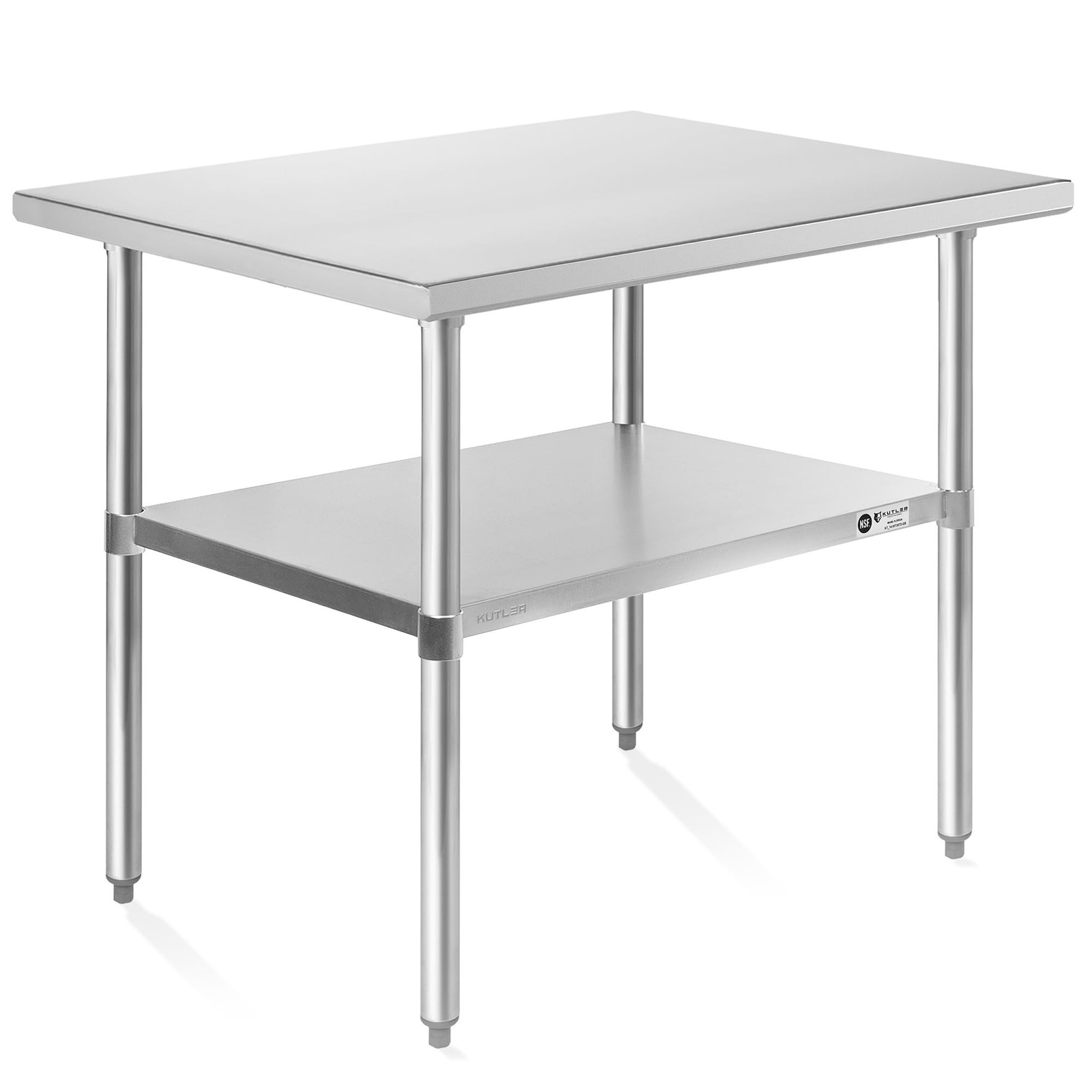 KUTLER Stainless Steel Table 24 x 36 Inches, NSF Heavy Duty Commercial Kitche…