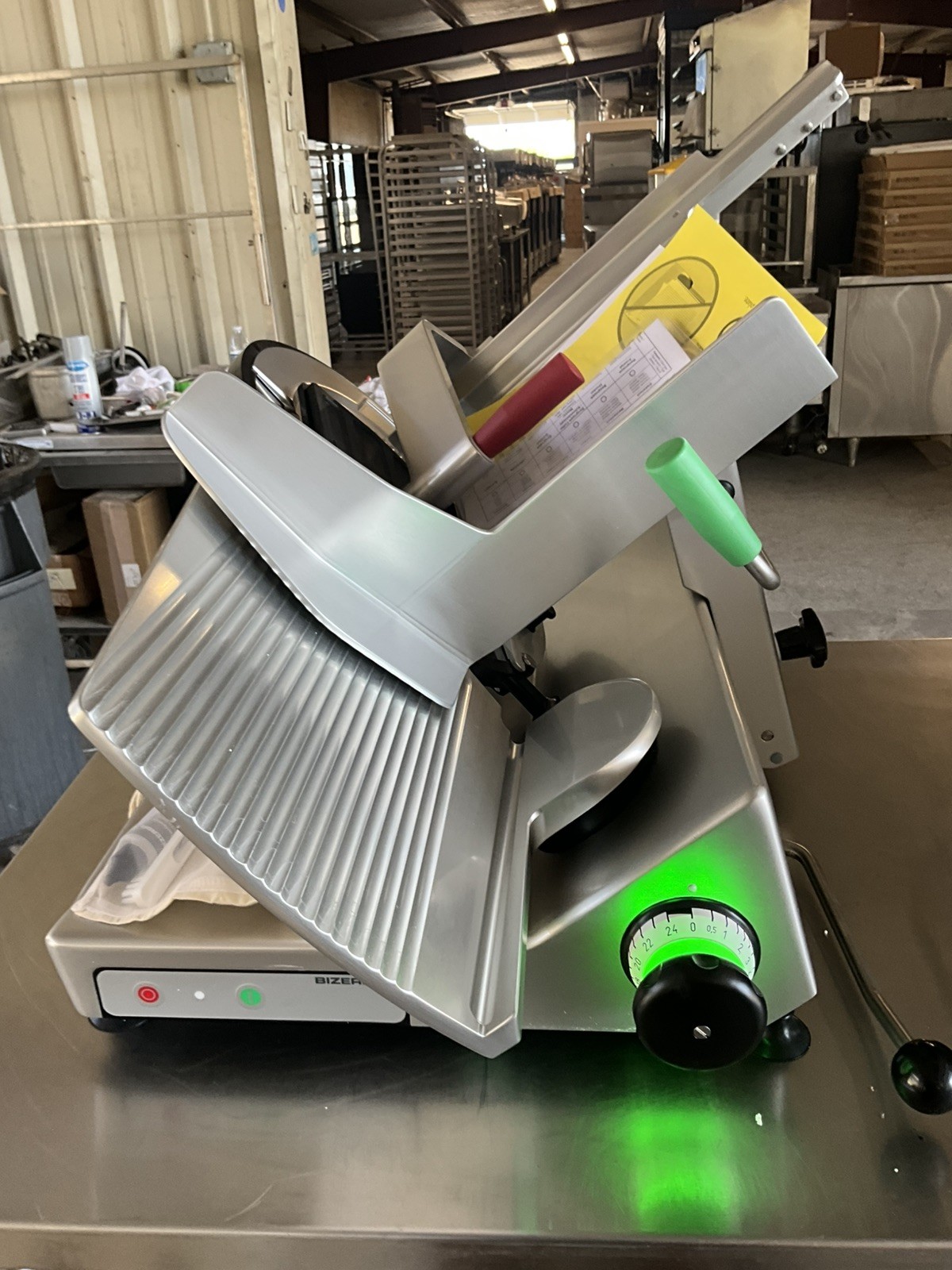 2026 Bizerba manual meat cheese deli slicer GSP H 3325HIIIu w/ blade sharpener
