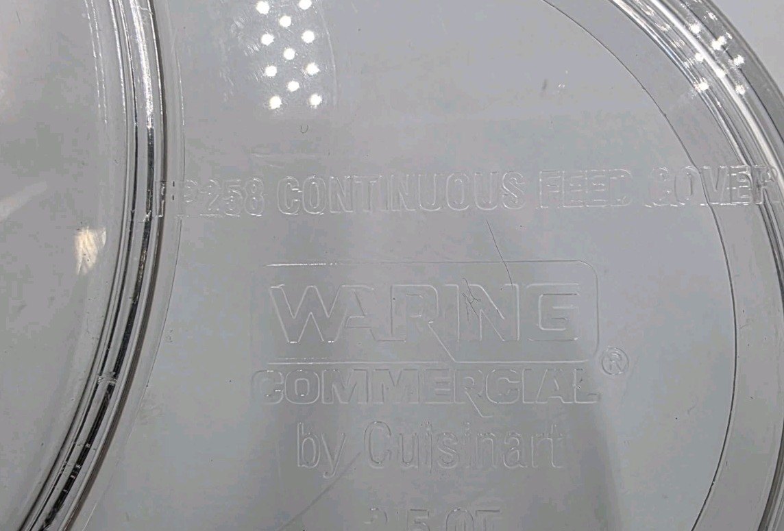 OEM~Waring Commerical FP258 Continuous Feed Cover