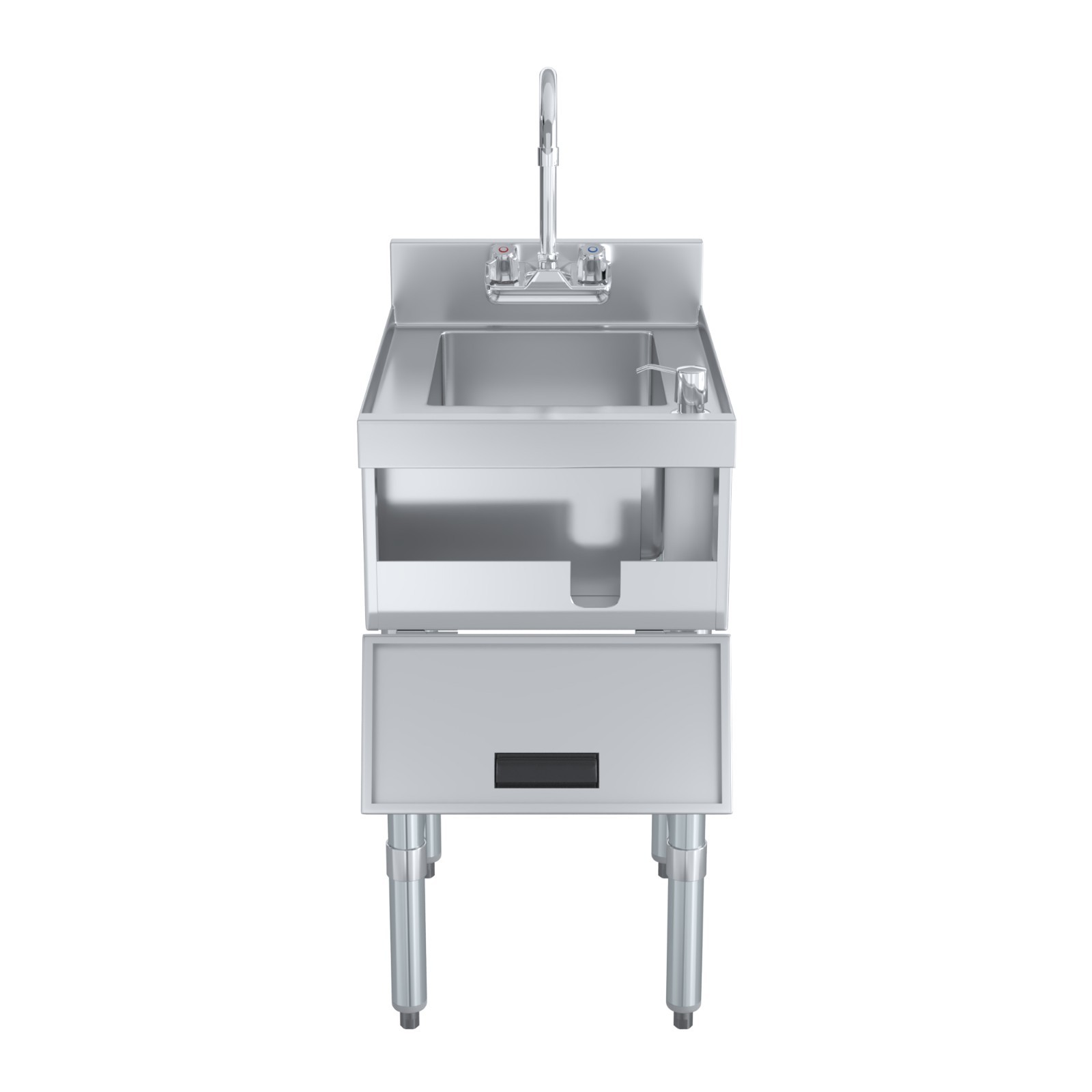 22 in. x 15 in. Underbar Hand Sink with Soap and Towel Dispenser
