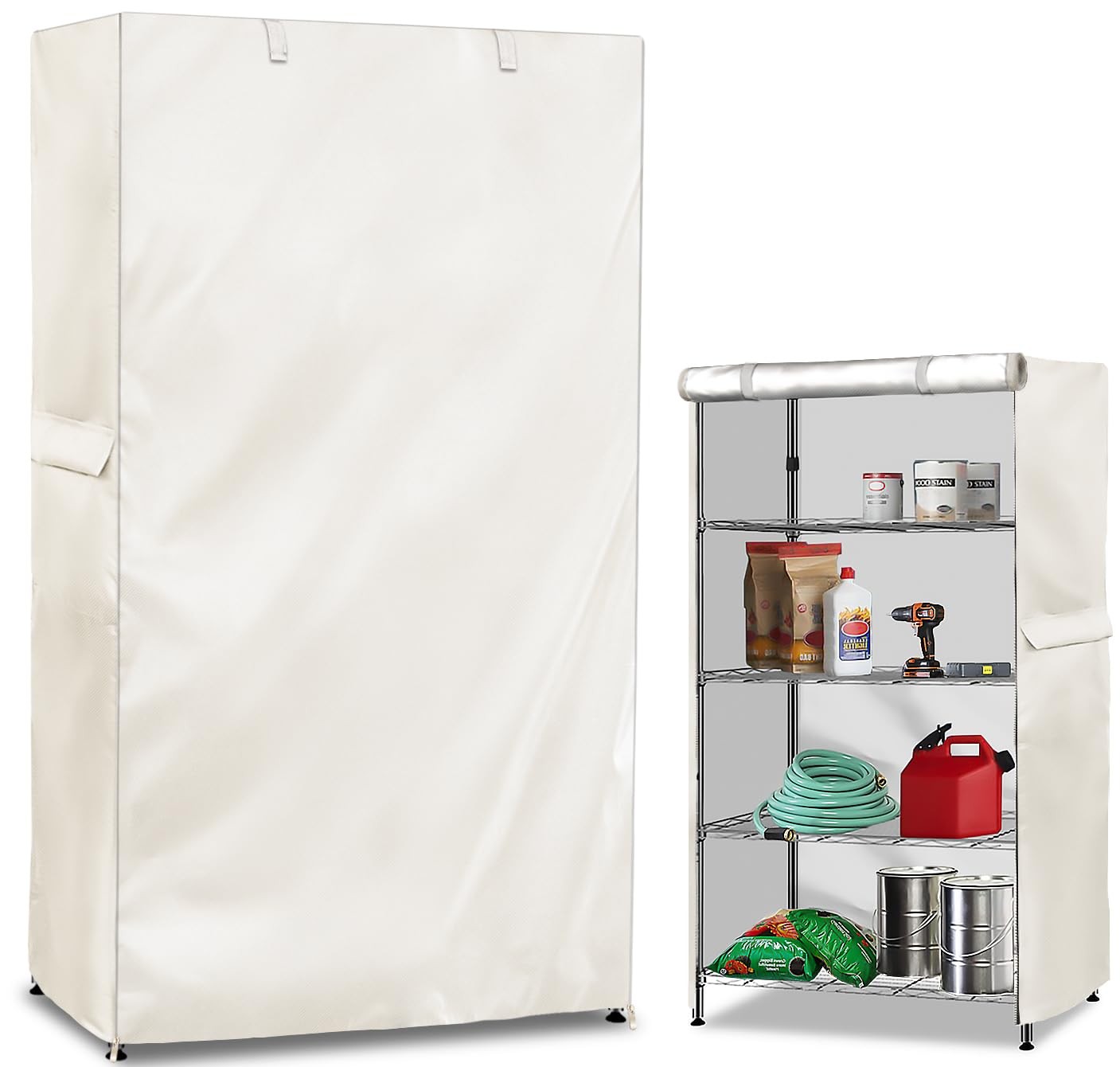 Exokugo Wire Shelf Cover600D Heavy Duty 100 Waterproof Shelf Covers For Wire
