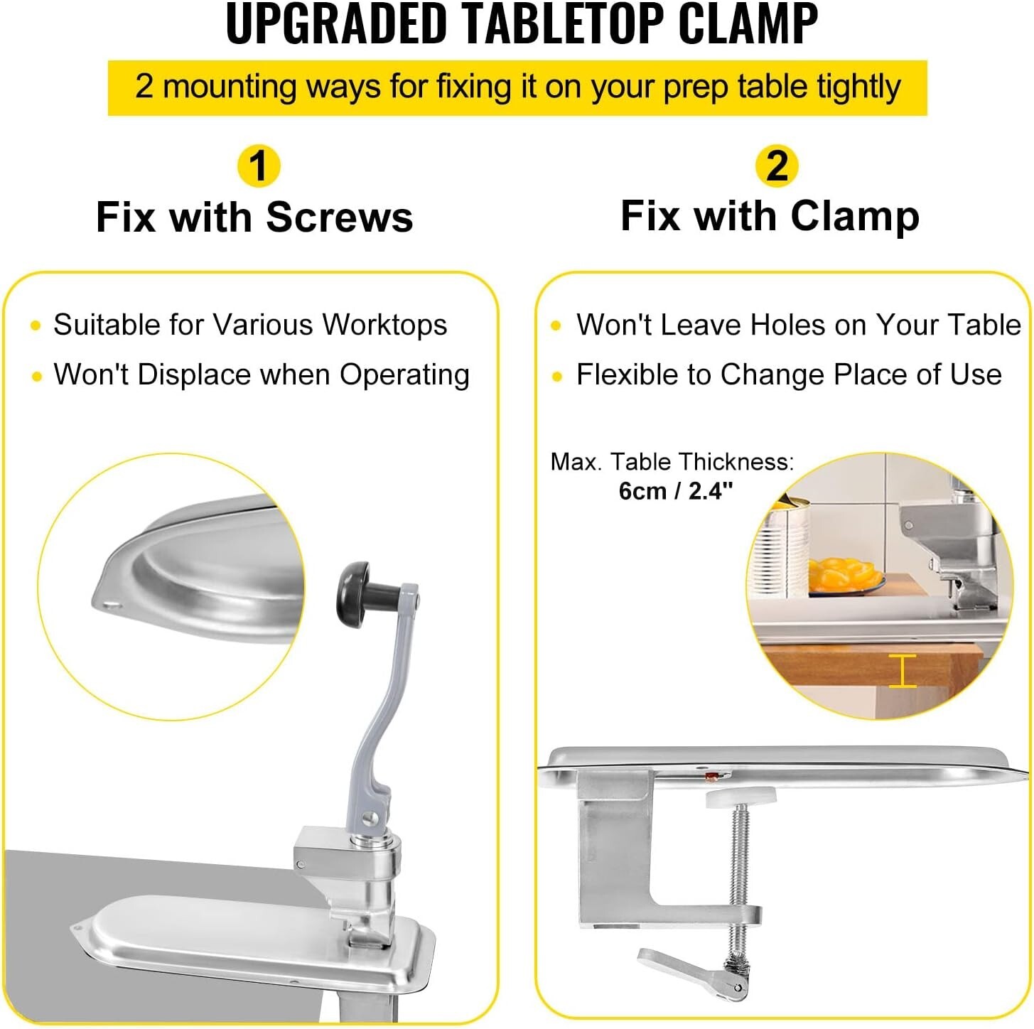 Commercial Can Opener, 23.2″/59cm Long, Stainless Steel for Up to 15.7″/40cm …