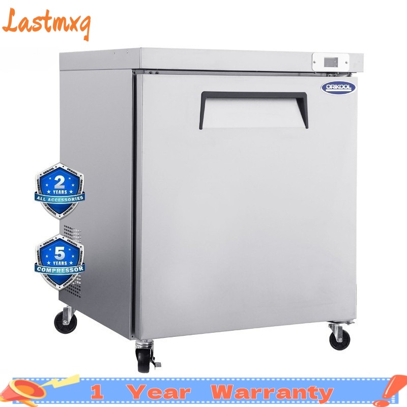 29″ Commercial Undercounter Refrigerators 8 Cu.Ft with Smooth Casters ETL & DOE