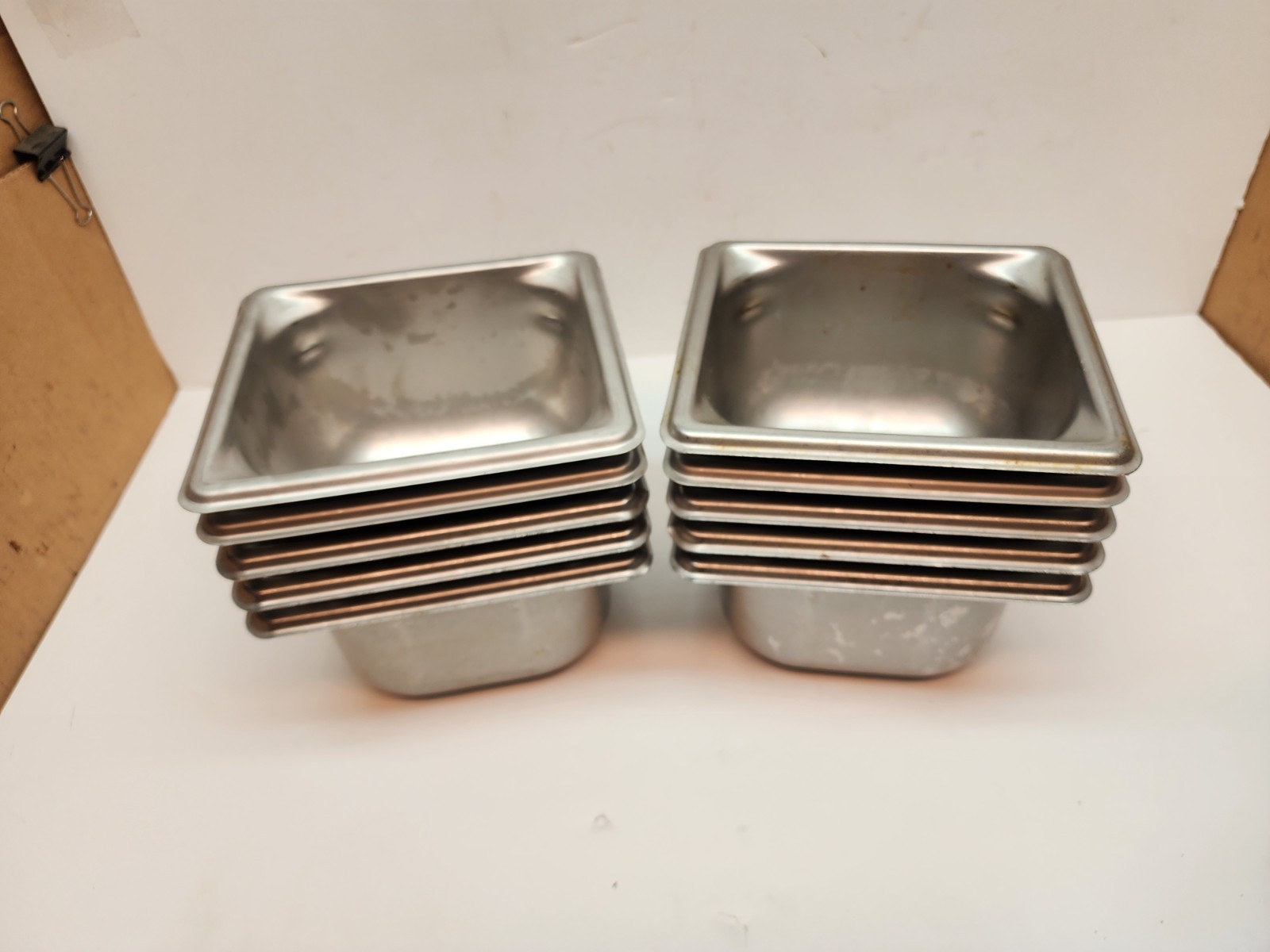 Lot 10 Vollrath 90642 Sixth-size 4″ deep Super Pan 3 stainless steel steam pam