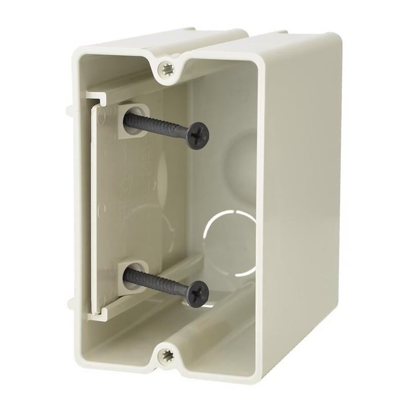 Allied Moulded SB-1 1 Gang Adjustable Electrical Box New/Old Work