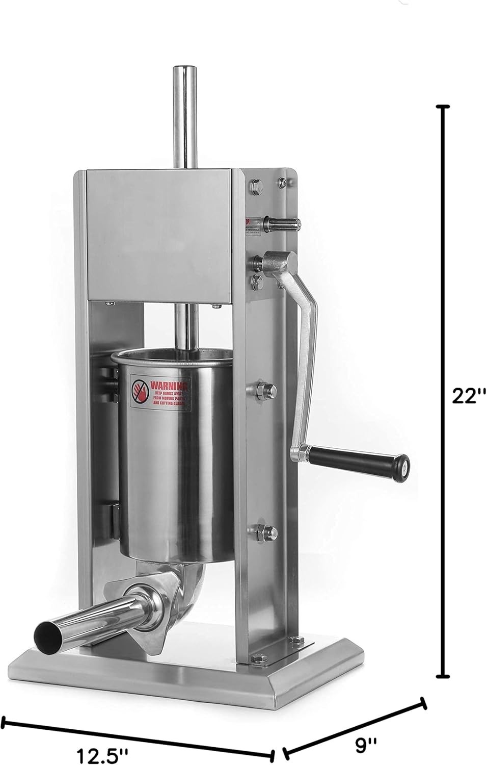 Stainless Steel Vertical Sausage Stuffer,Sausage Stuffer Machine,Sliver,Dual Spe