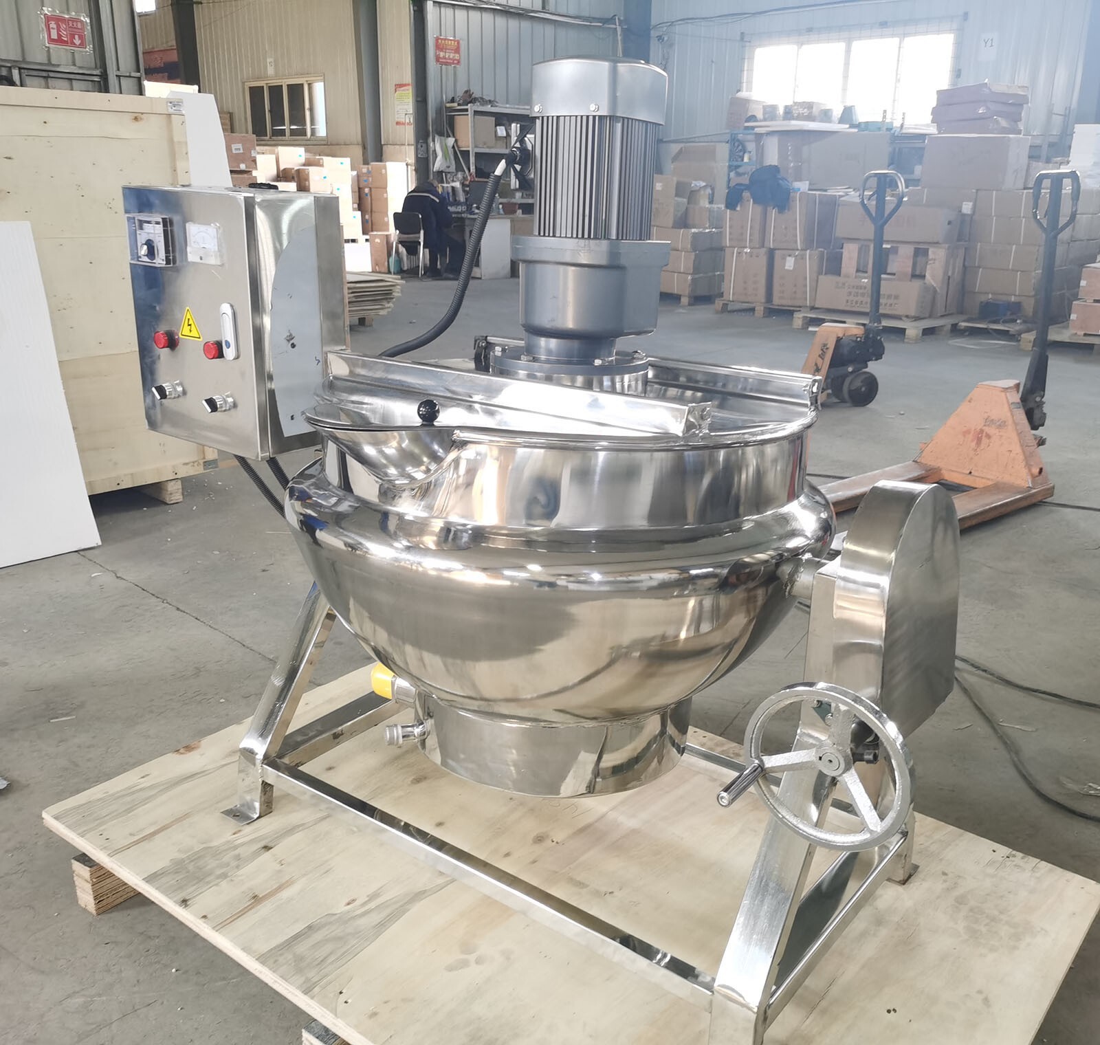 Various Size Jacketed Kettle: 13.2/26.5/52.83Gallon Commercial Jacketed Pot 220V