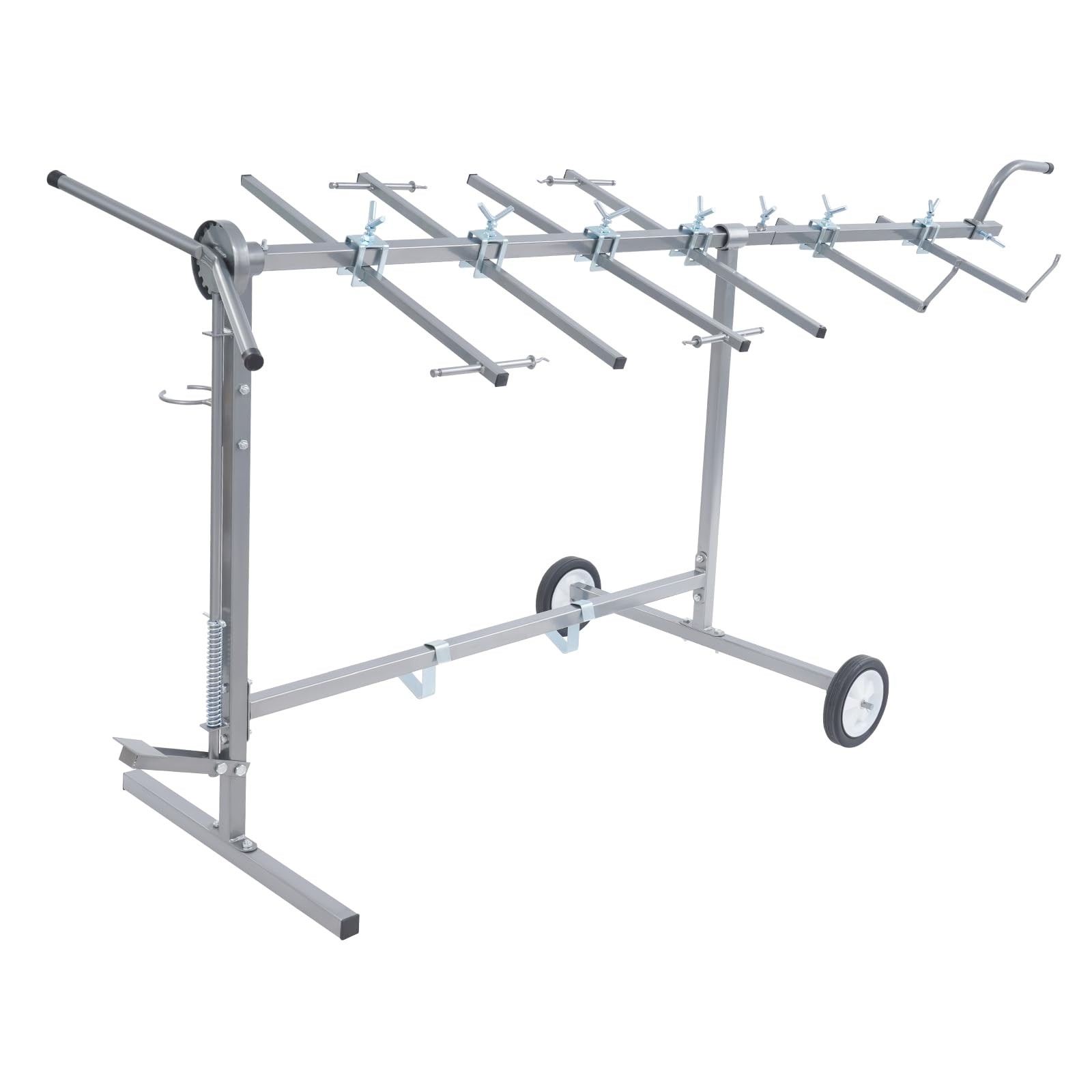Universal 360 Rotatable 6 Racks Auto Paint Stand for Bumpers Fenders Doors Hoods