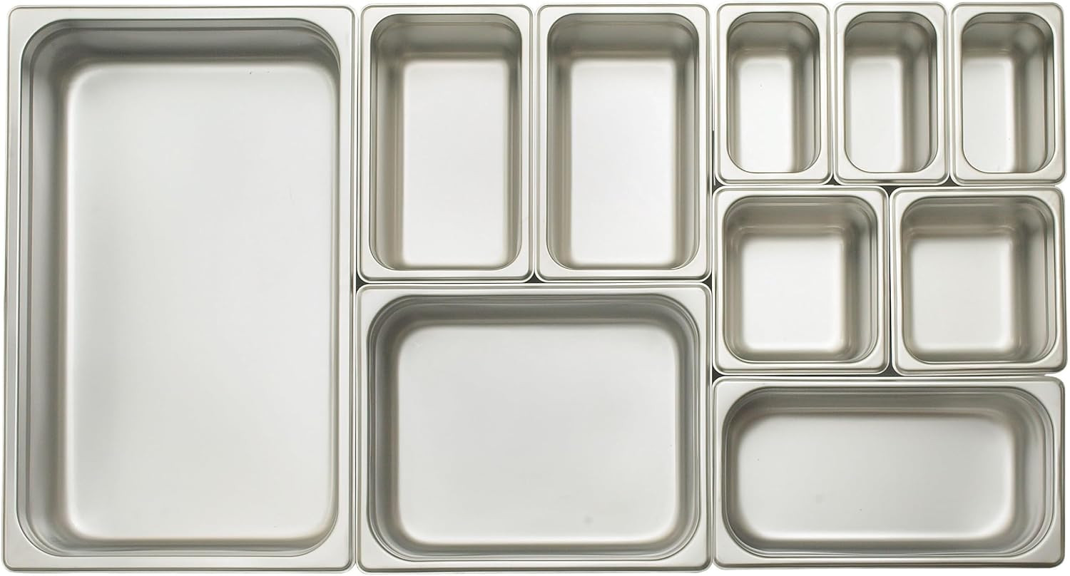 Anti-Jam 1/3 Size Pan, 4-Inch, Stainless Steel
