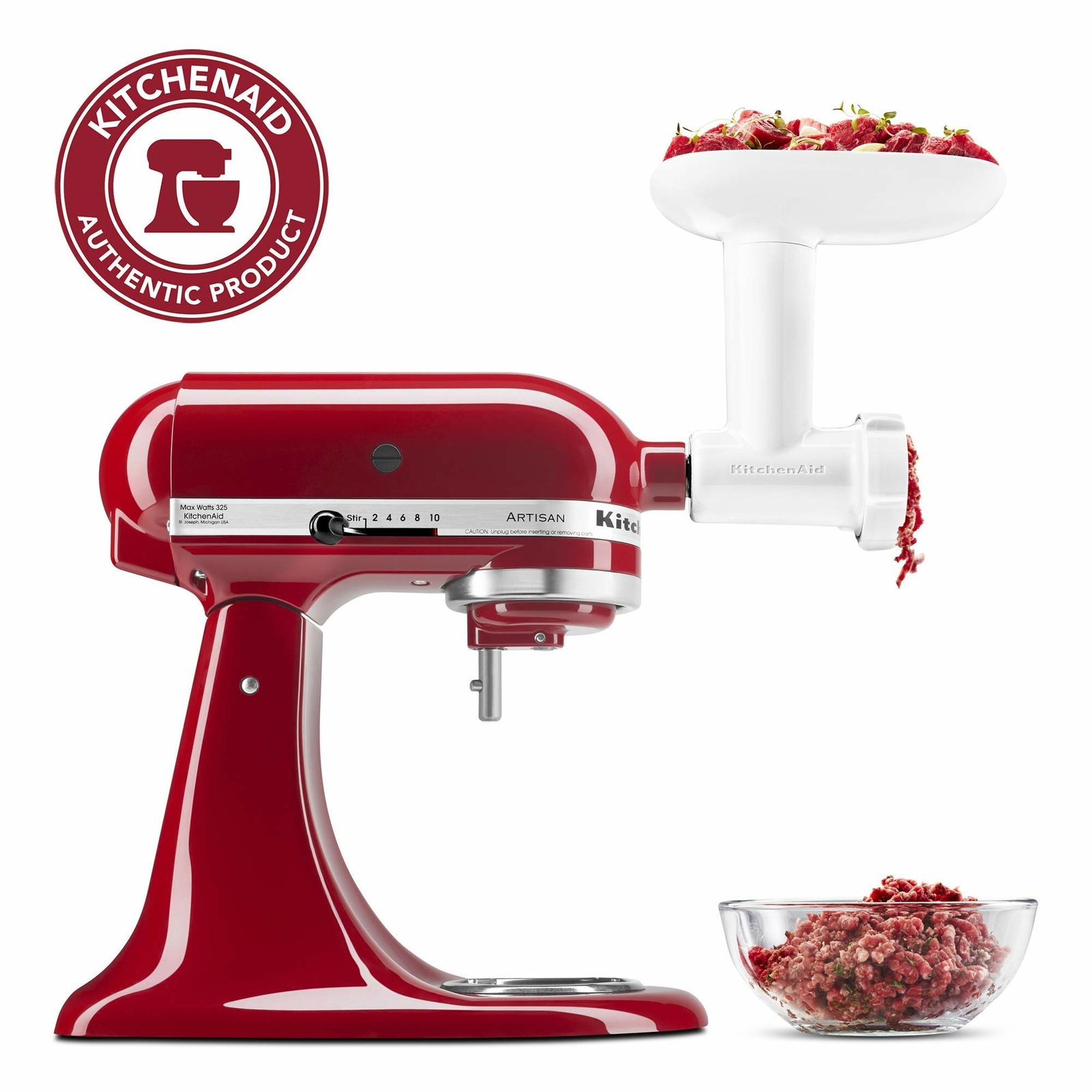 KitchenAid RKSMFGA Food Grinder Attachment, White Used
