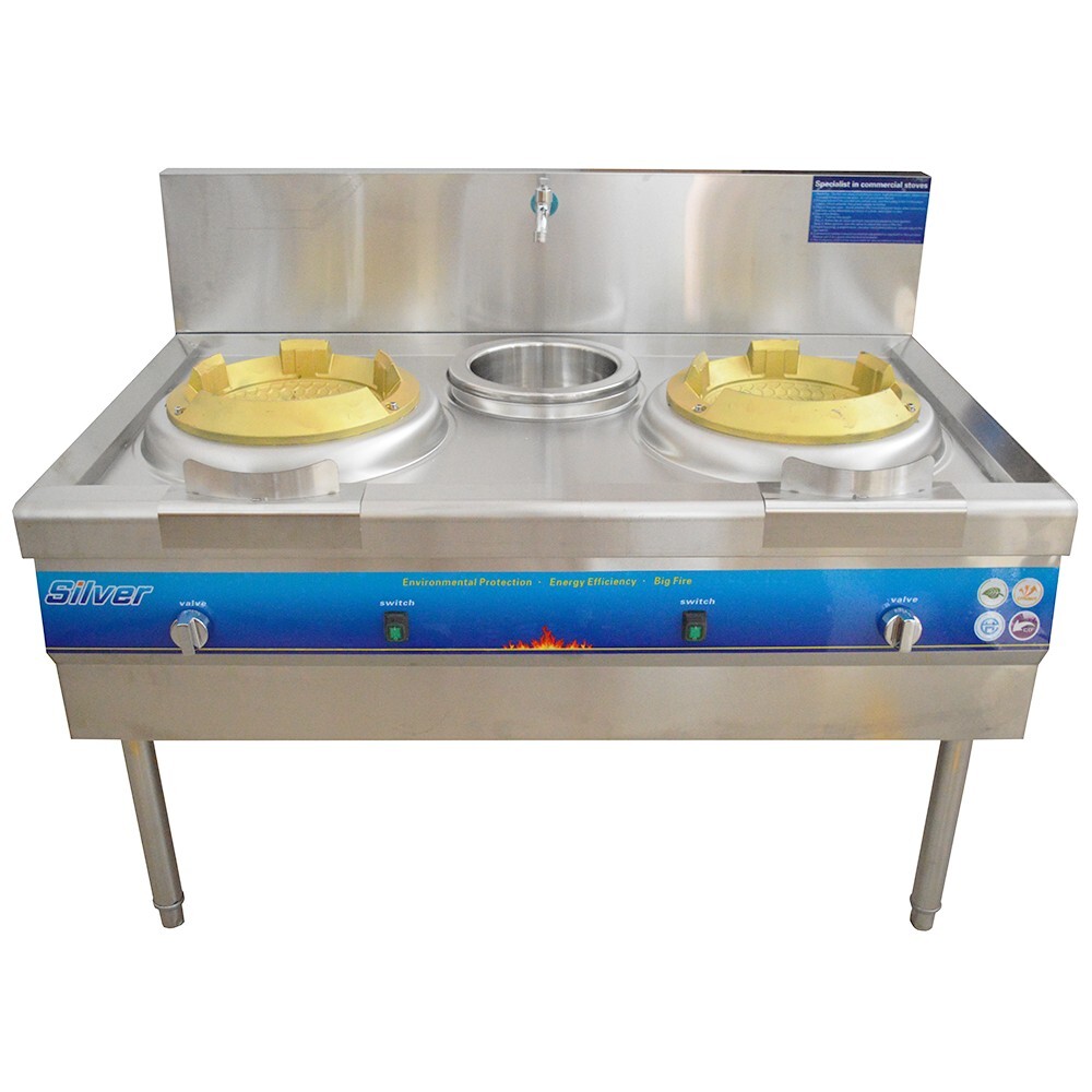 110V Commercial LPG Stove Liquefied Petroleum Gas Stove Natural Gas Cooktop