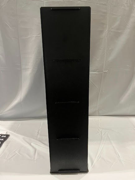 KleanTake by ServSense Black Countertop Slim Cup Dispenser Cabinet – 4 Slot