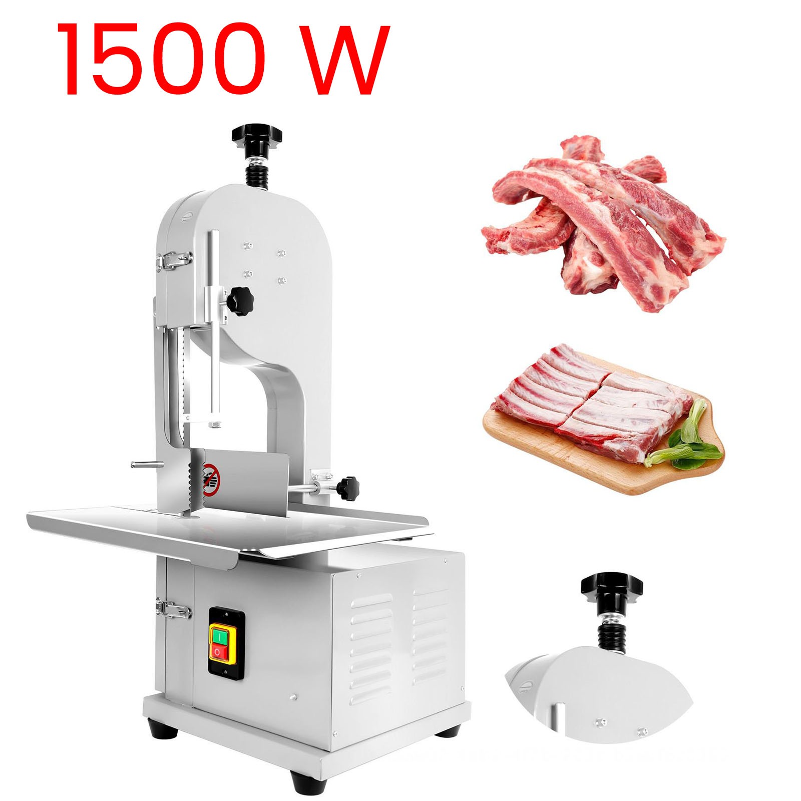 Commercial Frozen Meat Bandsaw Cut Butcher 1500W Electric Meat Bone Saw Machine