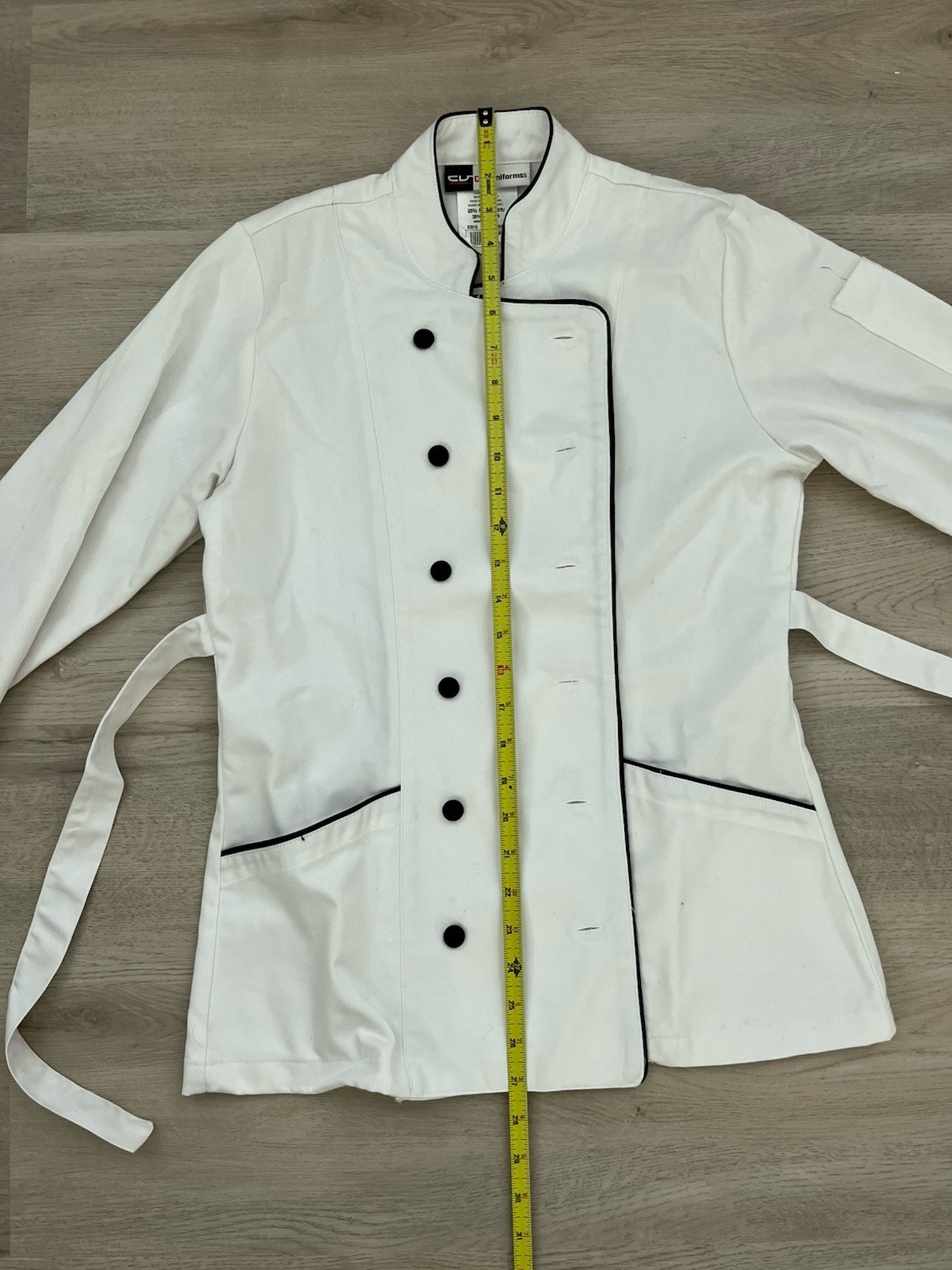 ChefUniforms.com Double Breasted Chef Coat White XS 65/35 Poly Cotton 83515