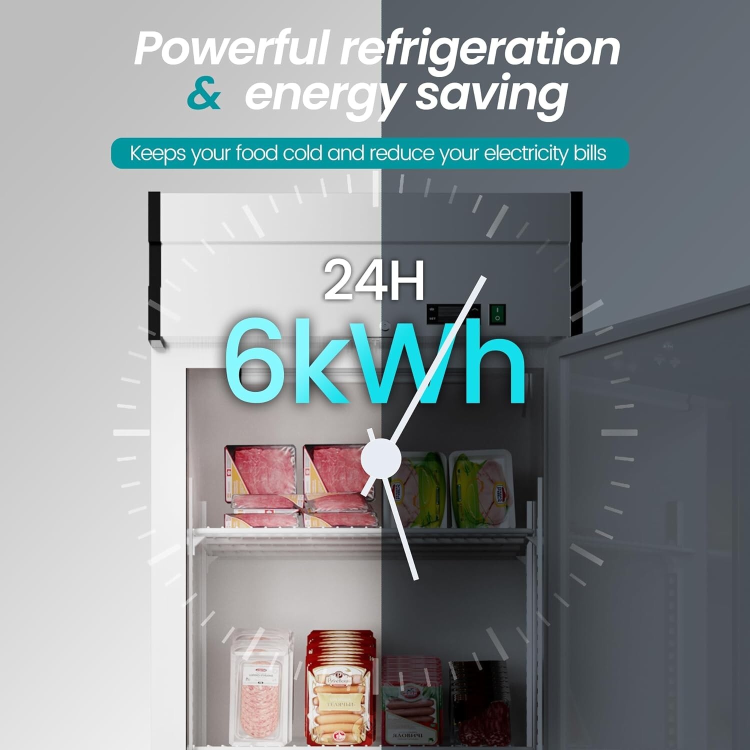 New Commercial Reach-In Refrigerator Solid Door Stainless Steel ETL 27″x29″x83″