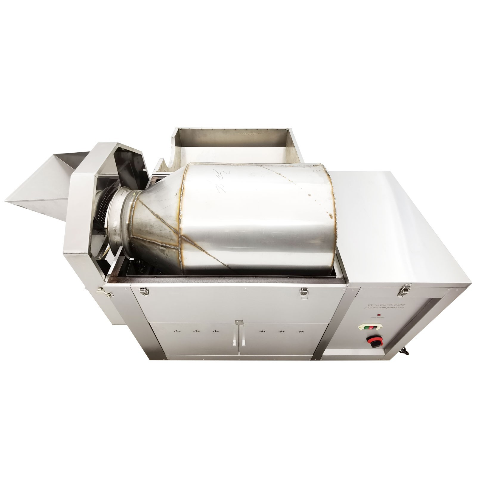 220V Fully Auto Gas Type Coffee Bean/Nut Roaster Drum Roasting Machine 110LBS