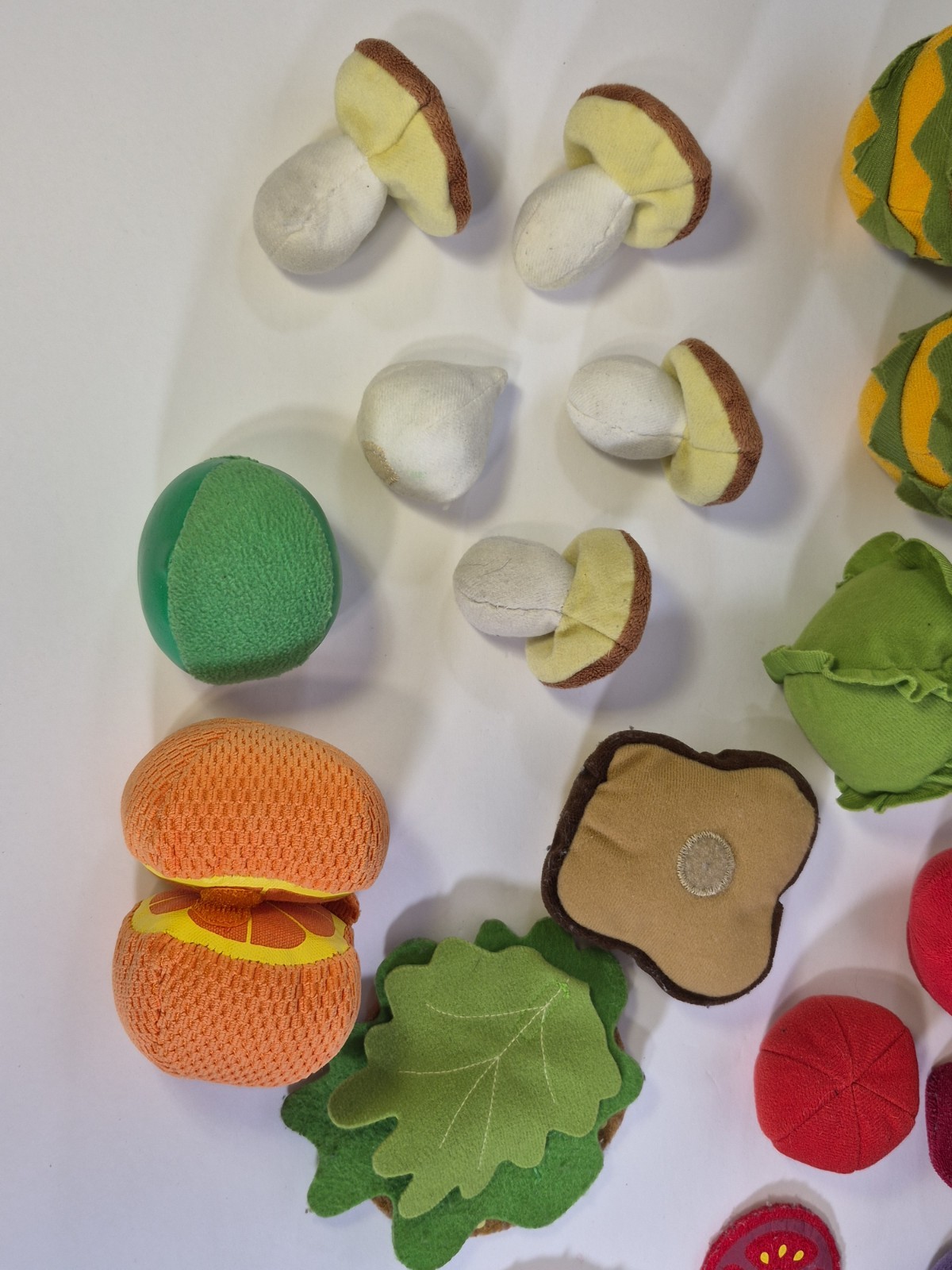 Soft Kids Cloth Fake Food 18 Piece Lot – Childrens Toy