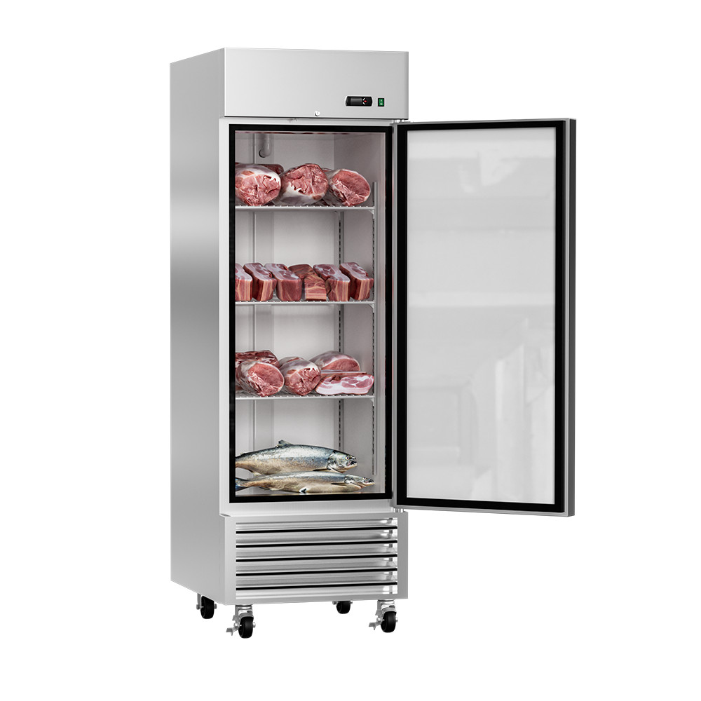 NEW Commercial 1 Door Merchandiser Reach In Stainless Steel Freezer 23 Cu.Ft