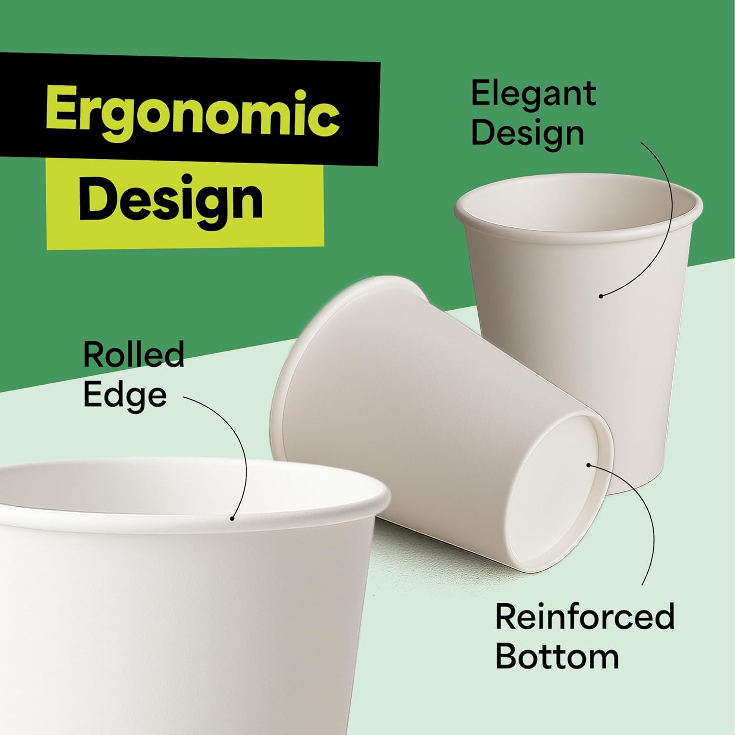 12 Oz 1000 Pack Disposable Coffee Paper Cups – Paper Cups for Hot and Cold Drink