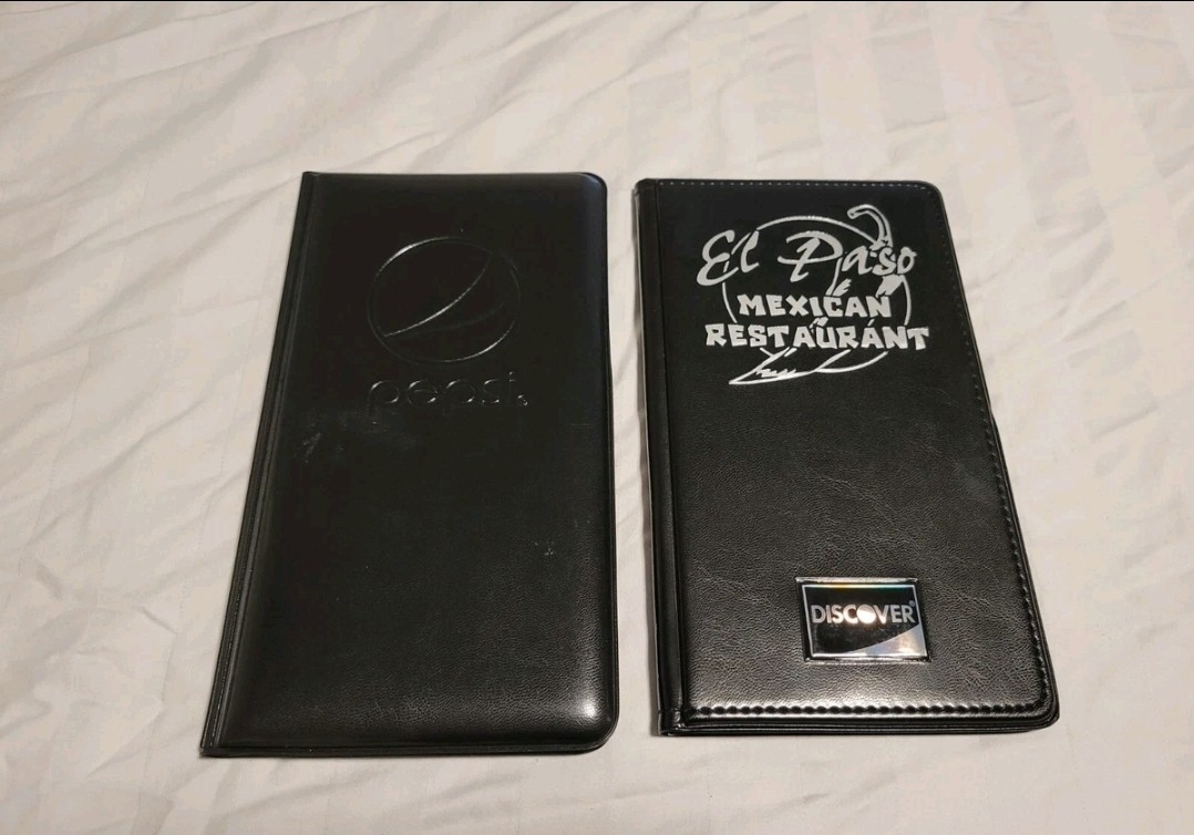 Guest Check Book Holder Money Server Waiter Waitress El Paso Mexican Restaurant