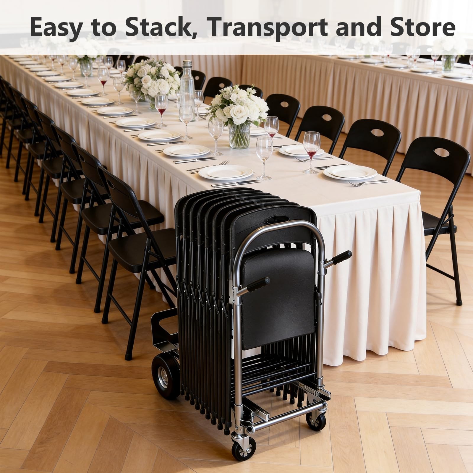 Make Changes Folding Chair 4 Pack Outdoor Plastic Sturdy Metal Folding Chairs