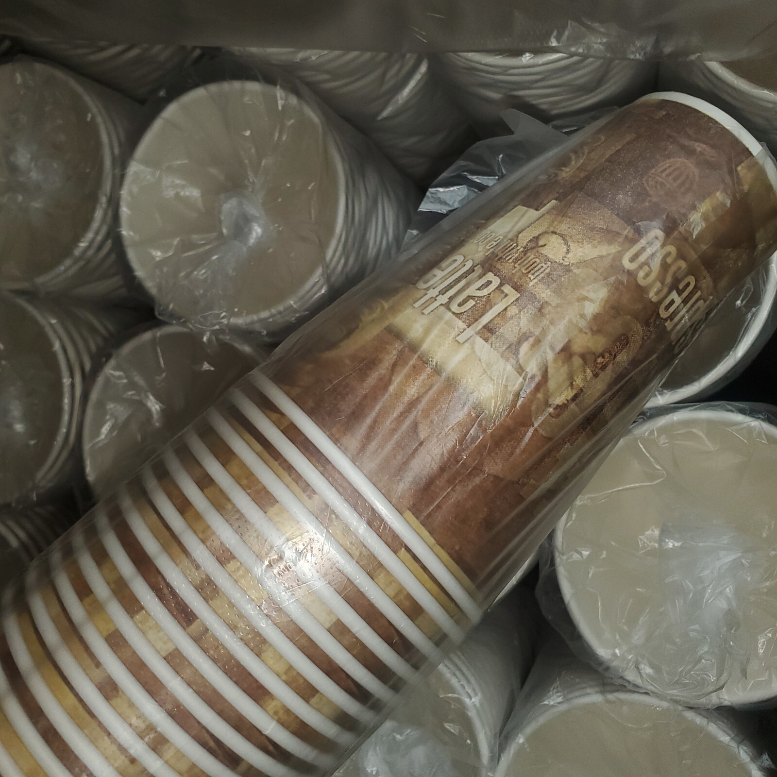 100 To 1000 Disposable Paper Hot Coffee Cups With Flat White Lids 16oz