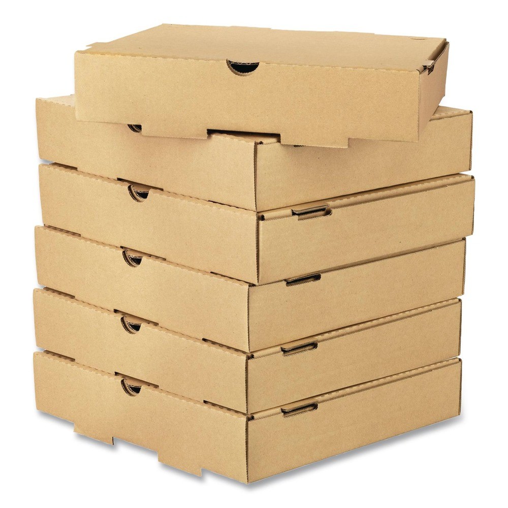 Karat FPPBF10K 10″ x 10″ x 2″ Corrugated Pizza Box – Kraft (50/Carton) New