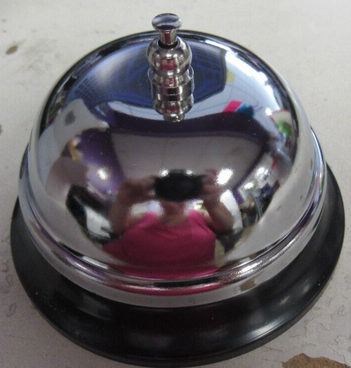 TABLECRAFT PRODUCTS COMPANY 8381 Metal Call Bell, «Ring For Service» Bell