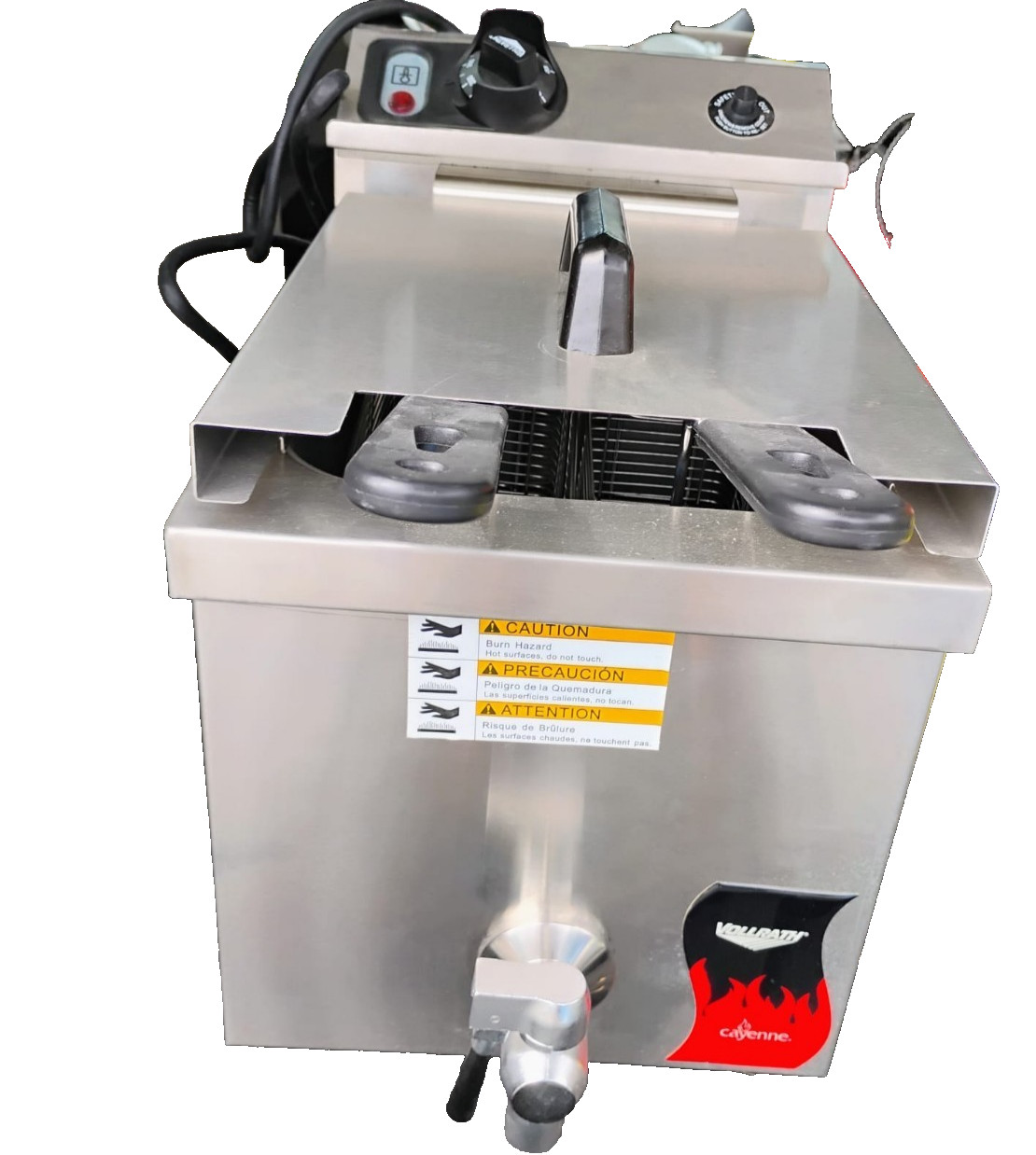 Vollrath 208- to 240-volt 15lb Cayenne Medium Duty Countertop Deep Fryer FFA8115