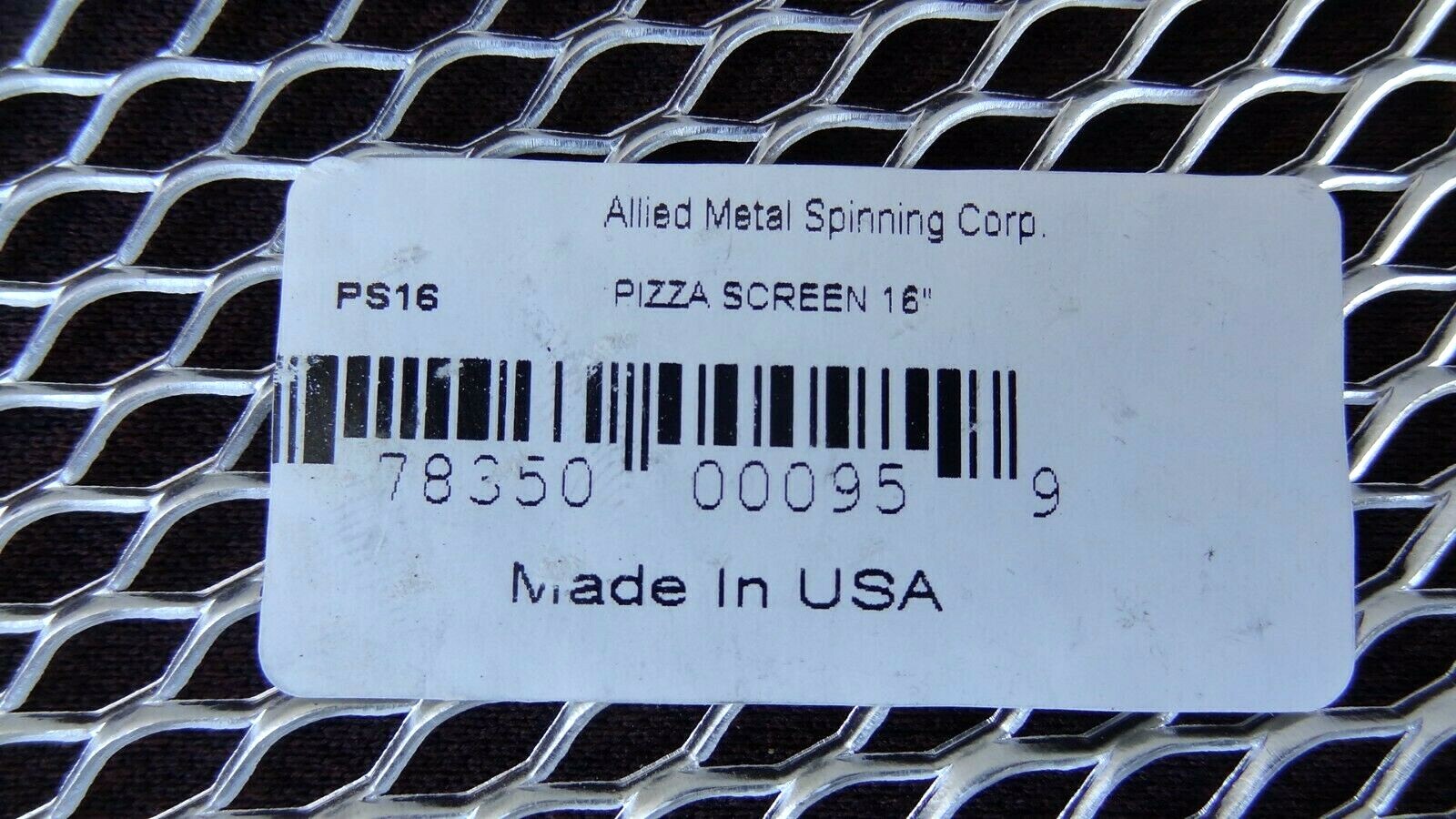6 ea ~ Allied Metal Mesh Pizza Baking Screen – 16 Inches
