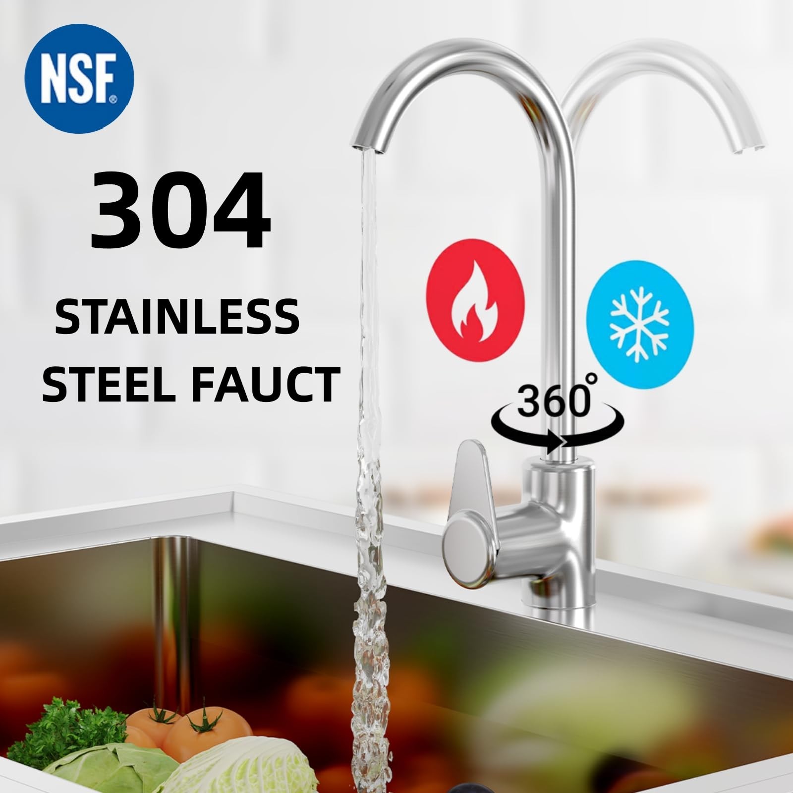 Stainless Steel Utility Sink Free Standing Single Bowl Commercial Kitchen Sink