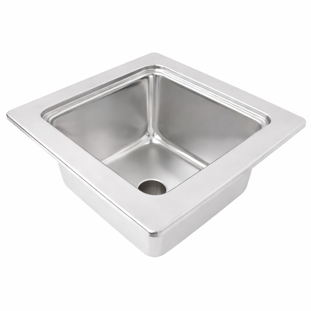 Leyso 12″x12″ Type 304 Stainless Steel Floor Sink 6″ Deep with 2″ Drain