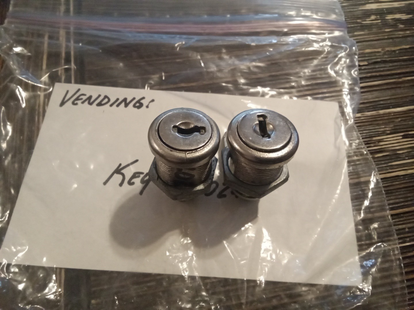 Lot Of 2 Unbranded Key Lock For Vending Machine