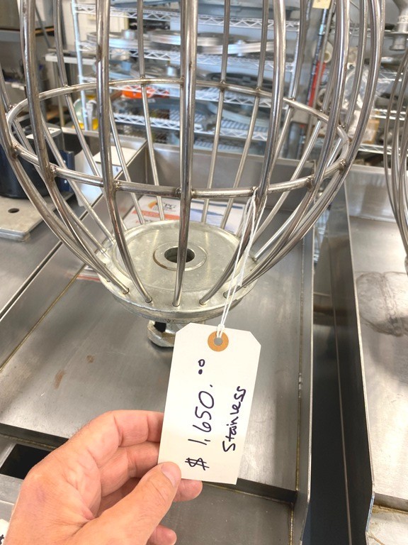 Mixer Attachment/ Hobart Whisk VML-80-I Stainless Steel Welded wires/HD 21 LBS